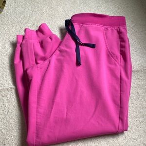 Figs large petite magenta pink joggers